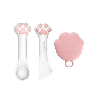 Cat Claw Silicone Spoon and Lid for Pet Cans