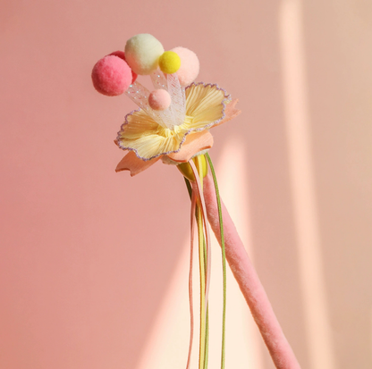 Rainbow Magic Flower Bouquet Cat Teaser Wand