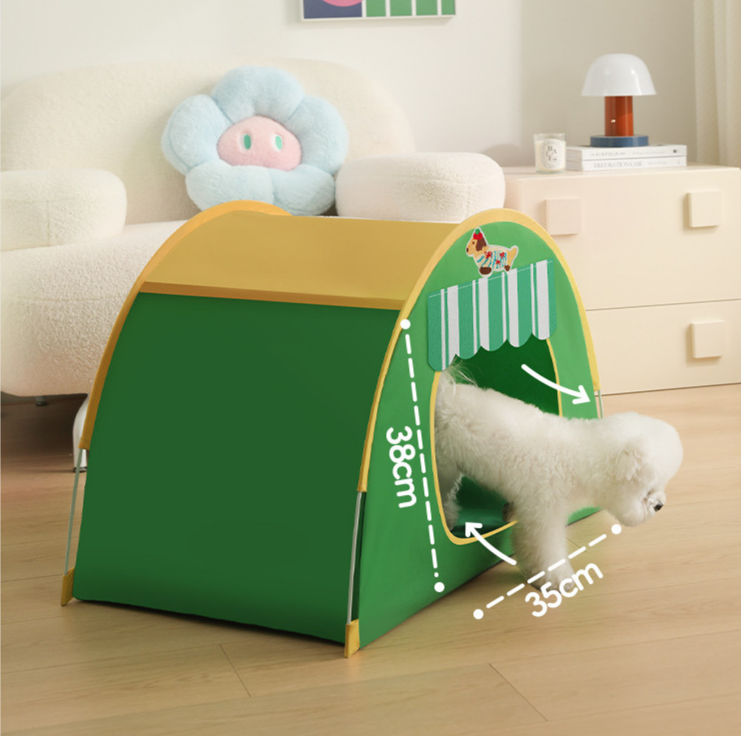 Lightweight Ventilated Pet Tent Bed