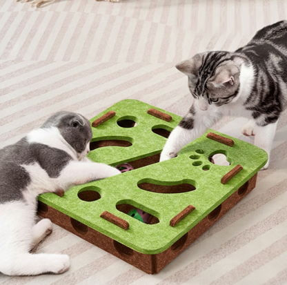 Felt Maze Interactive Cat Puzzle Box