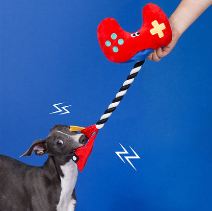 ZeZe Game Controller Rope Dog Toy – Tug, Chew & Squeak!