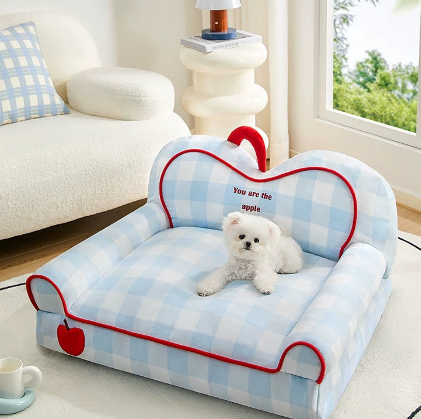 Summer Pet Sofa Bed - You Are the Apple of My Eye (Breathable Cooling Fabric)