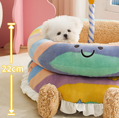 Double-Layer Cake Pet Bed – Deep-Sleep