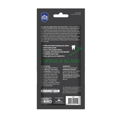 Himalayan Dog Chew Cheese Char with Activated Charcoal Medium 1pk - With Hard Cheese