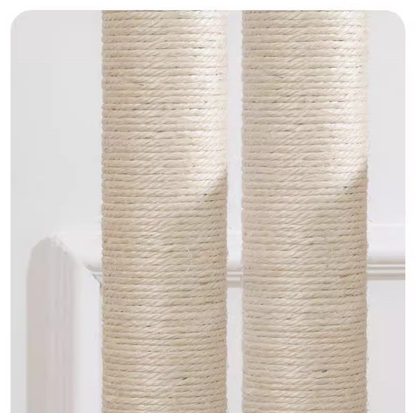 150cm Solid Oak Wood Cat Tree Tower with full Sisal Posts - 81004s
