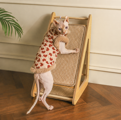 Triangle Sisal Cat Scratcher Stand with Play Ball