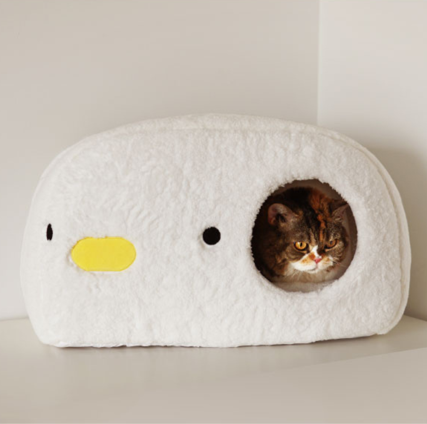 Purroom Little Chicken Series – “Little Chicken Bun” Plush Cat Bed