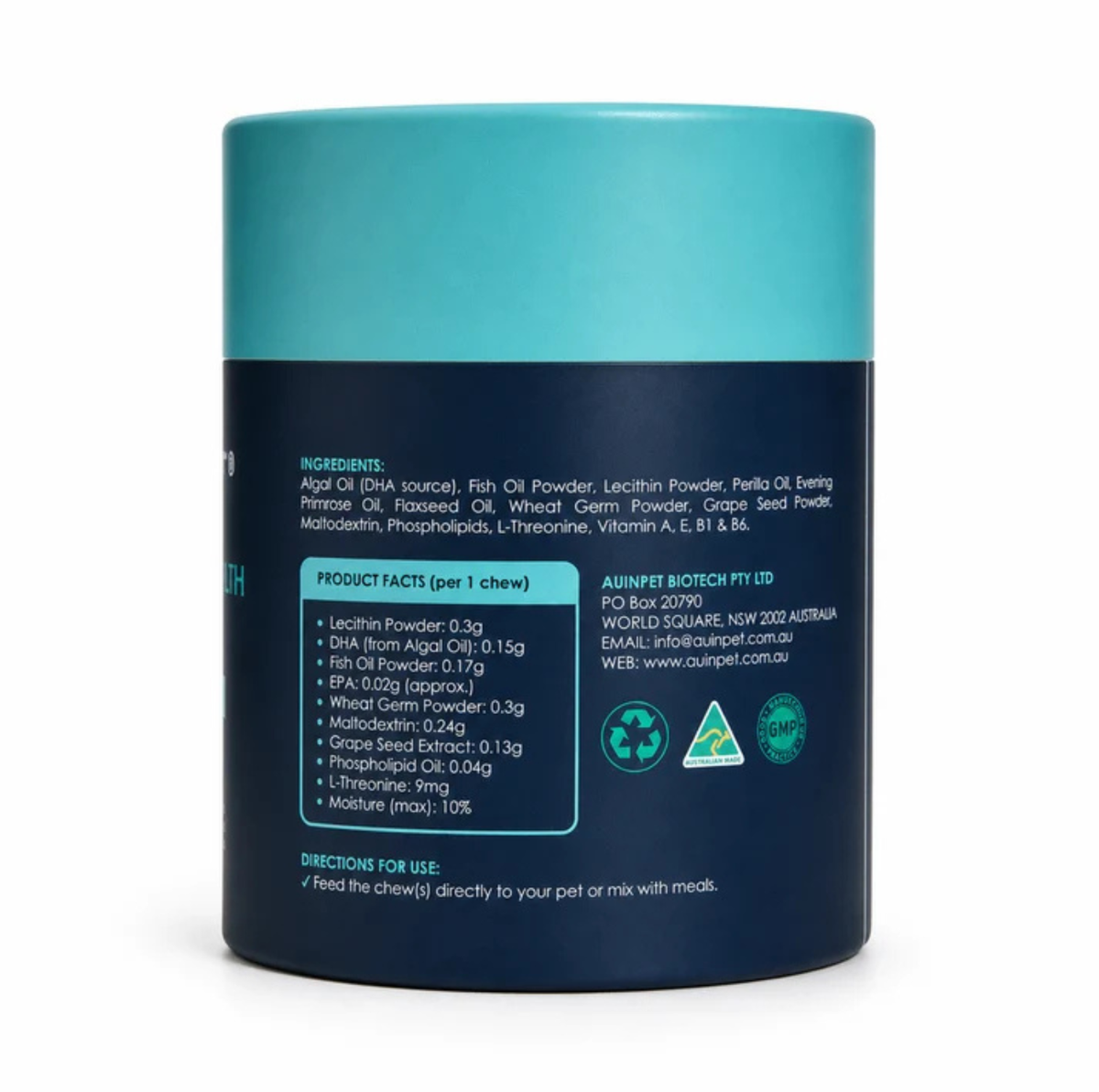 AUINPET BRAIN + EYE SUPPORT DHA Chews For Pets