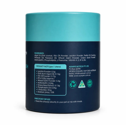 AUINPET BRAIN + EYE SUPPORT DHA Chews For Pets