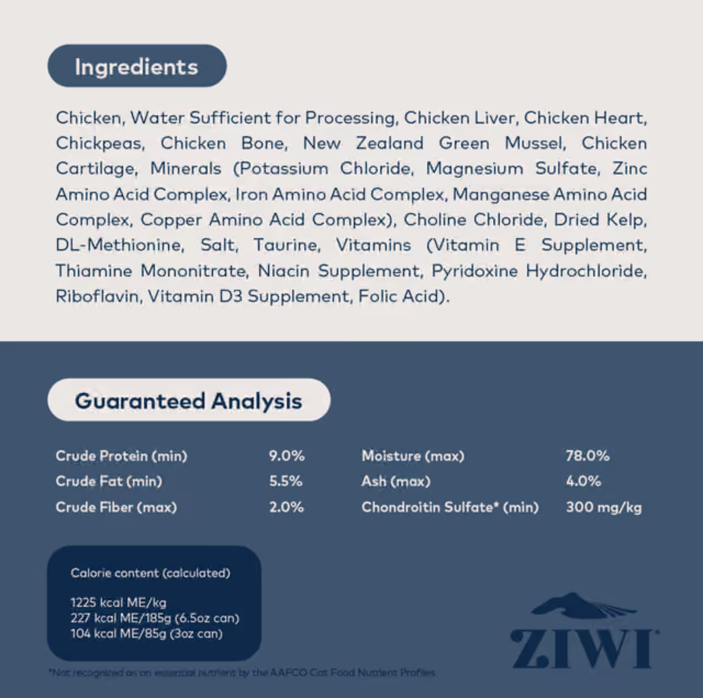 ZIWI Chicken Recipe All Lifestages Wet Cat Food Can 85g