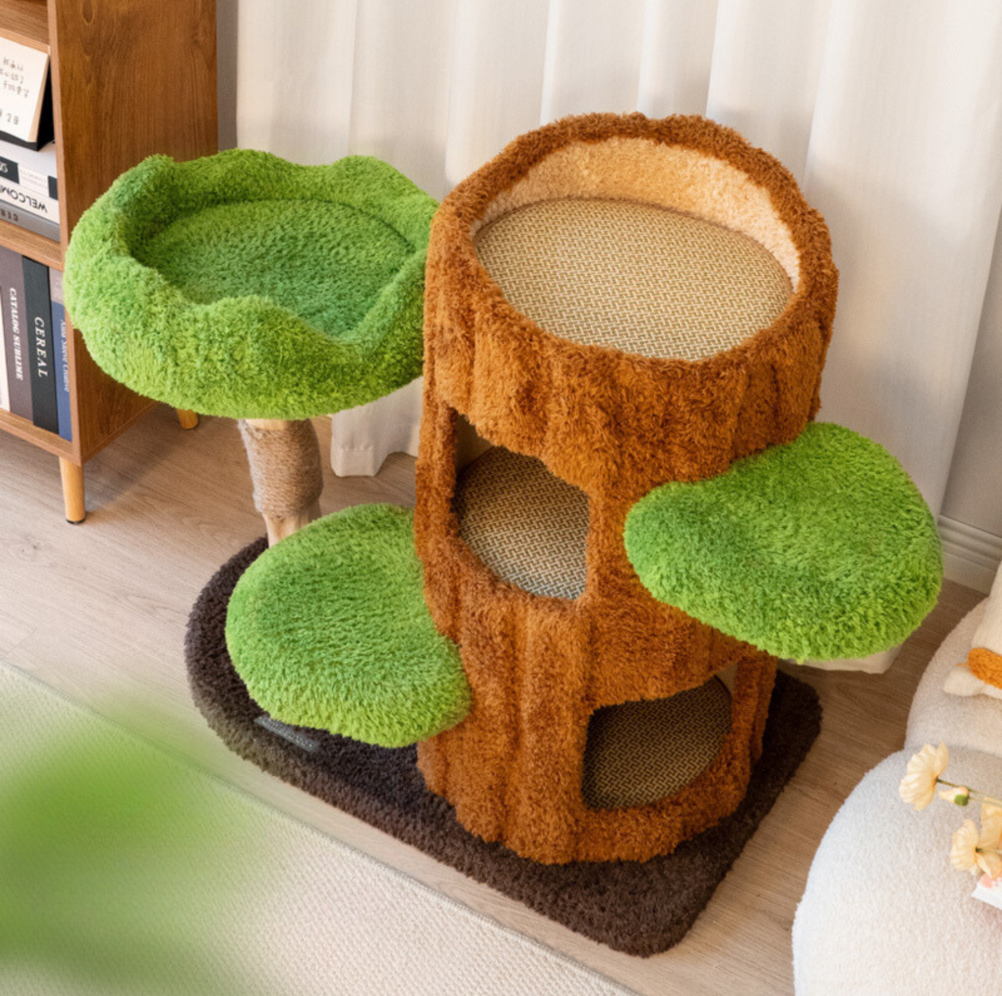 Cmisstree Tree Hollow Solid Wood Cat Tree