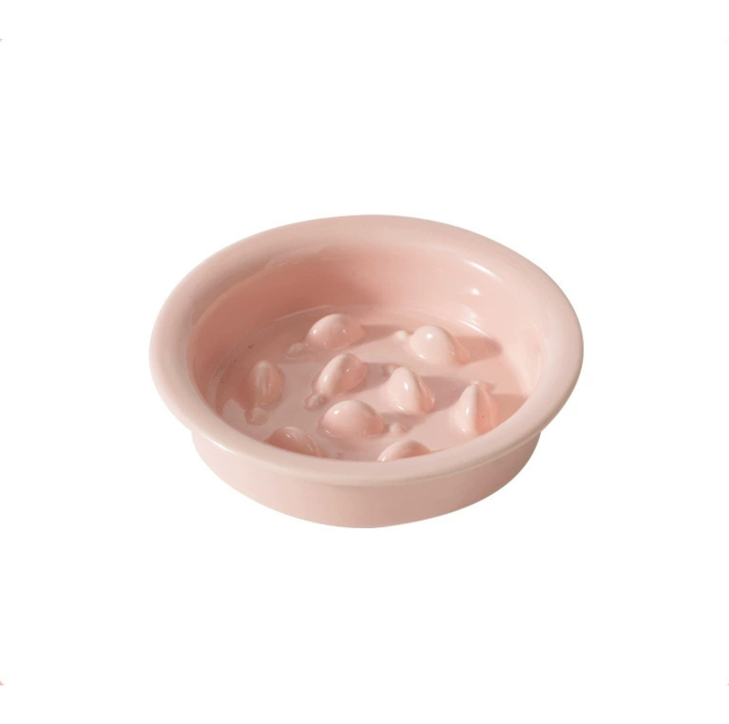 Little Fish Ceramic Slow Feeder Bowl for Cats & Small Dogs