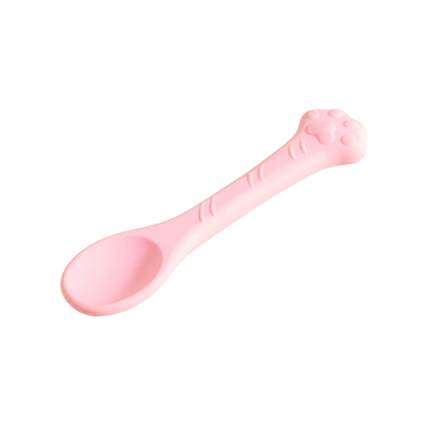 Paw-Shaped Colourful Silicone Pet Feeding Spoon