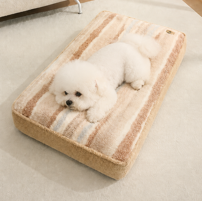 Plush Pet Mattress Bed with Removable Pillow