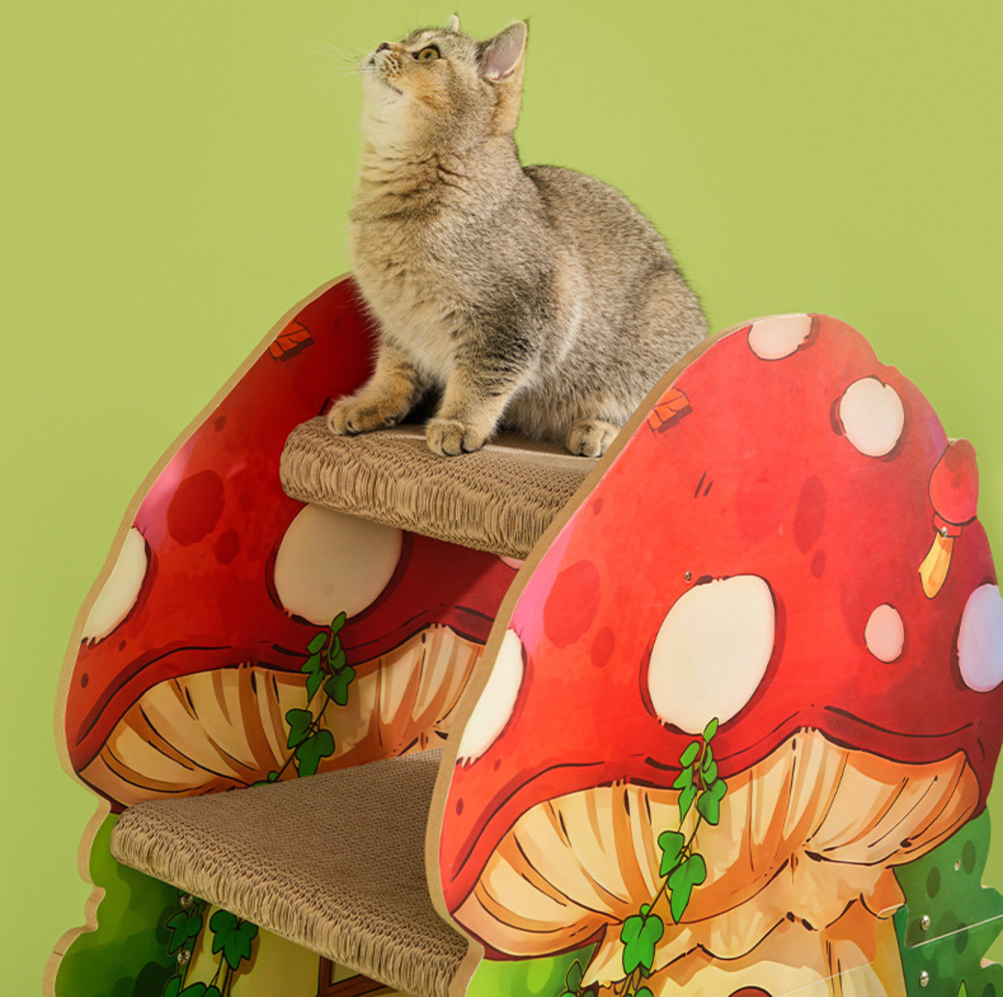 Mushroom House Cat Scratcher