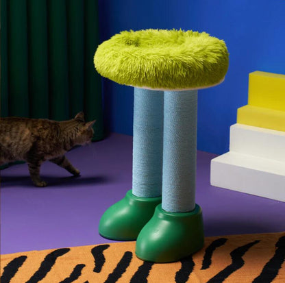 MAKESURE 3-in-1 Cat Scratcher, Bed, and Side Table - Stylish Feline Furniture