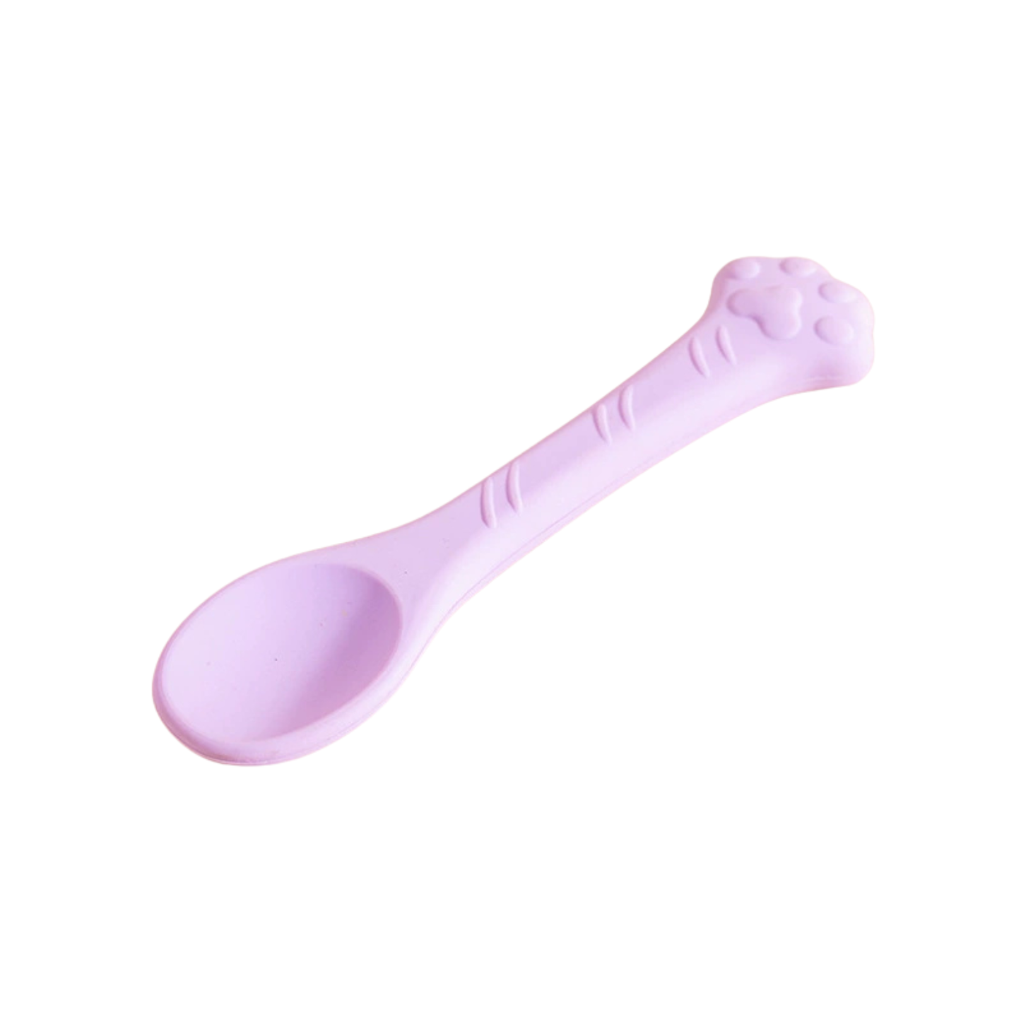 Paw-Shaped Colourful Silicone Pet Feeding Spoon