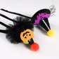 Pet Halloween Paw-ty Hat with Pumpkin and Bat Decorations