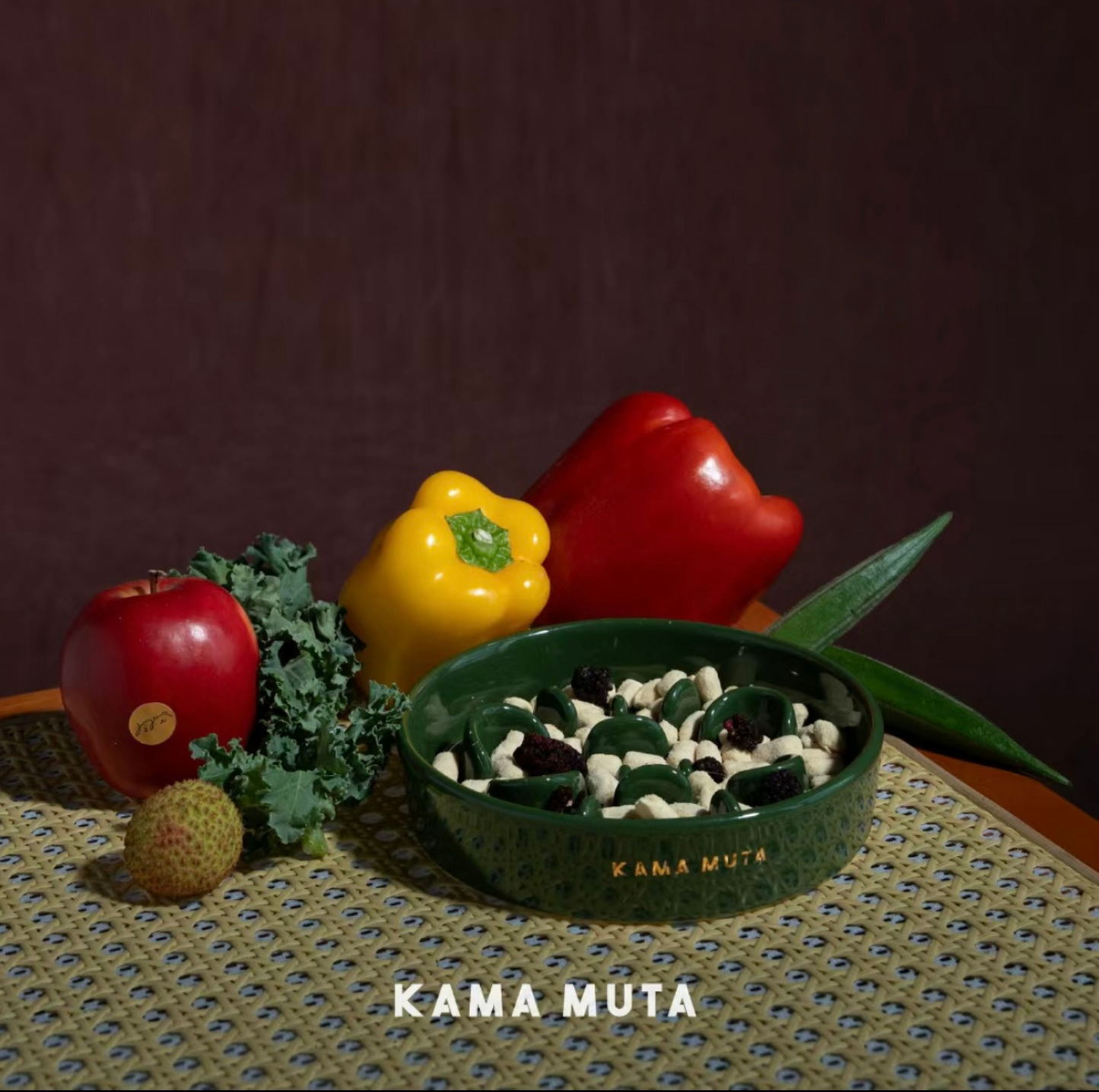 KAMA MUTA Ceramic Slow Feeder Bowl