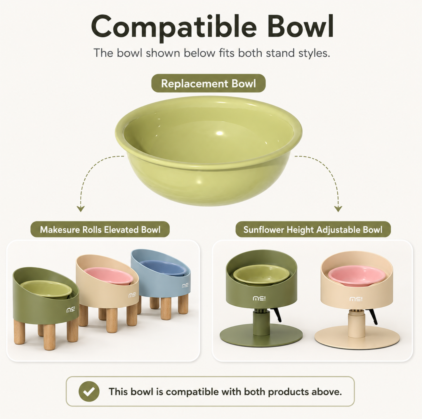 Makesure Ceramic Pet Bowl