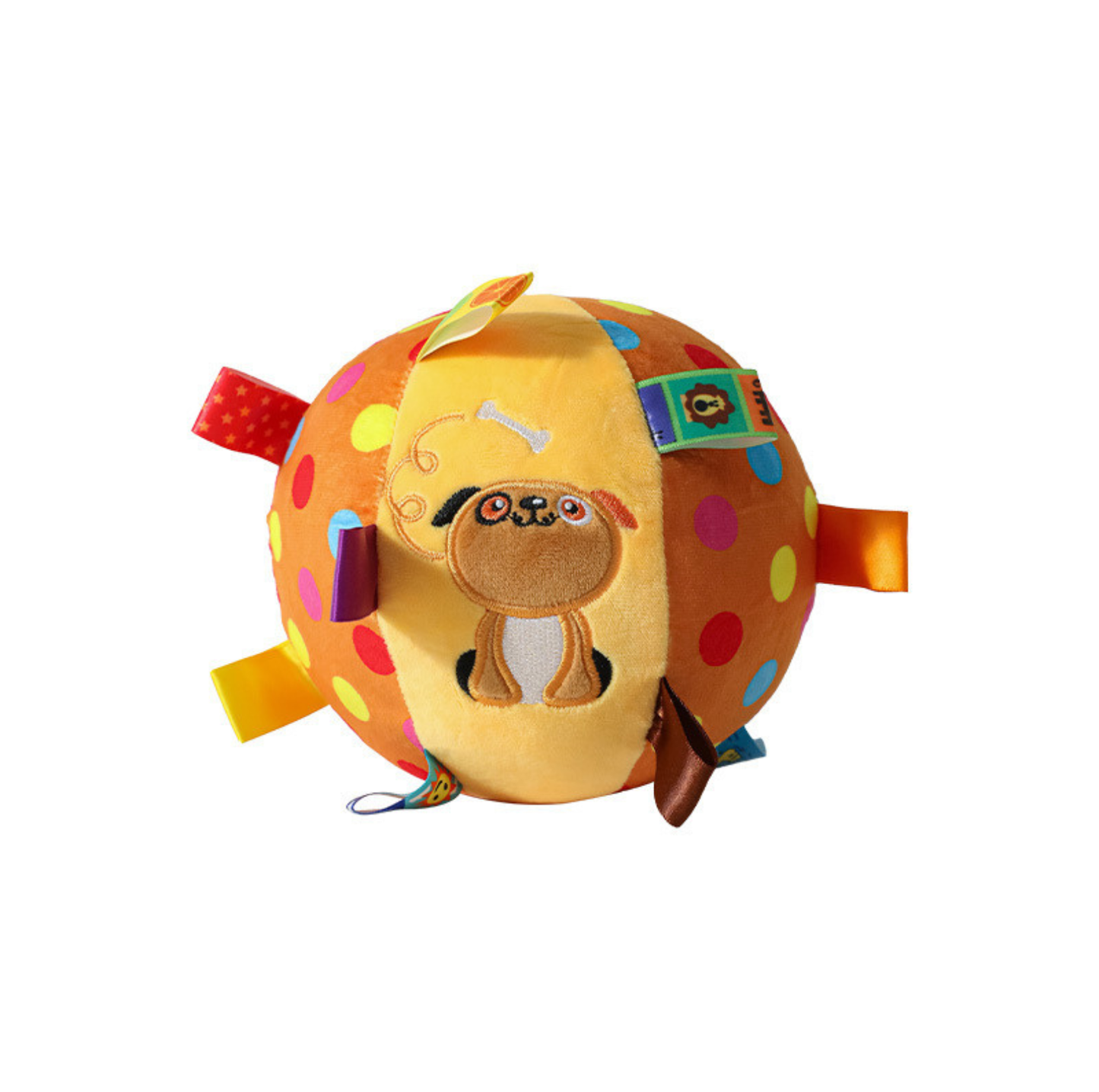 Interactive Squeaky Plush Ball Dog Toy