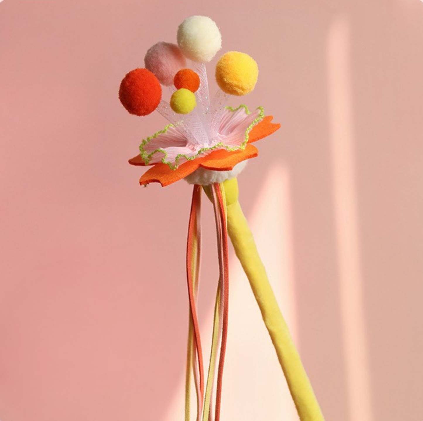 Rainbow Magic Flower Bouquet Cat Teaser Wand