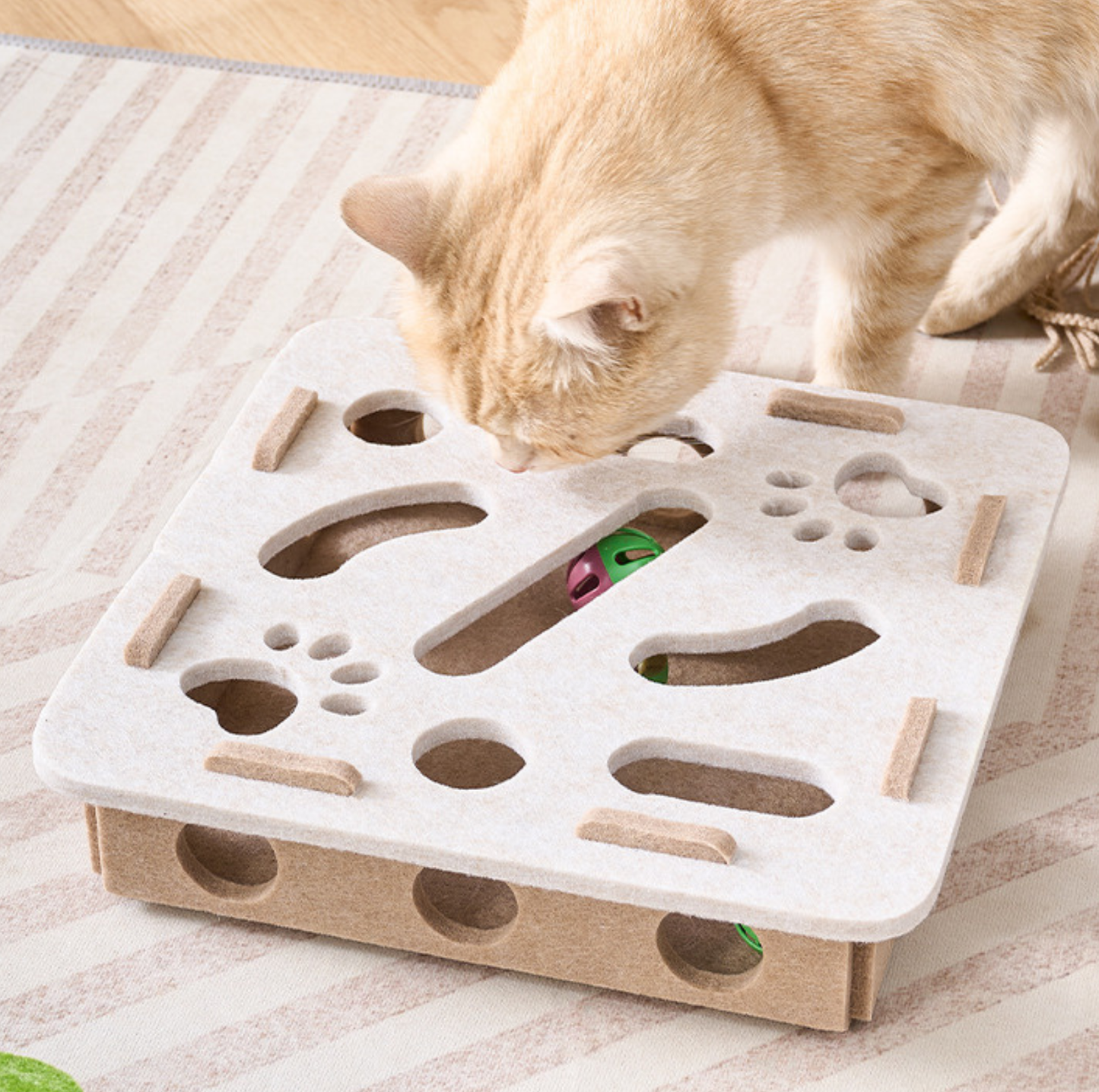 Felt Maze Interactive Cat Puzzle Box