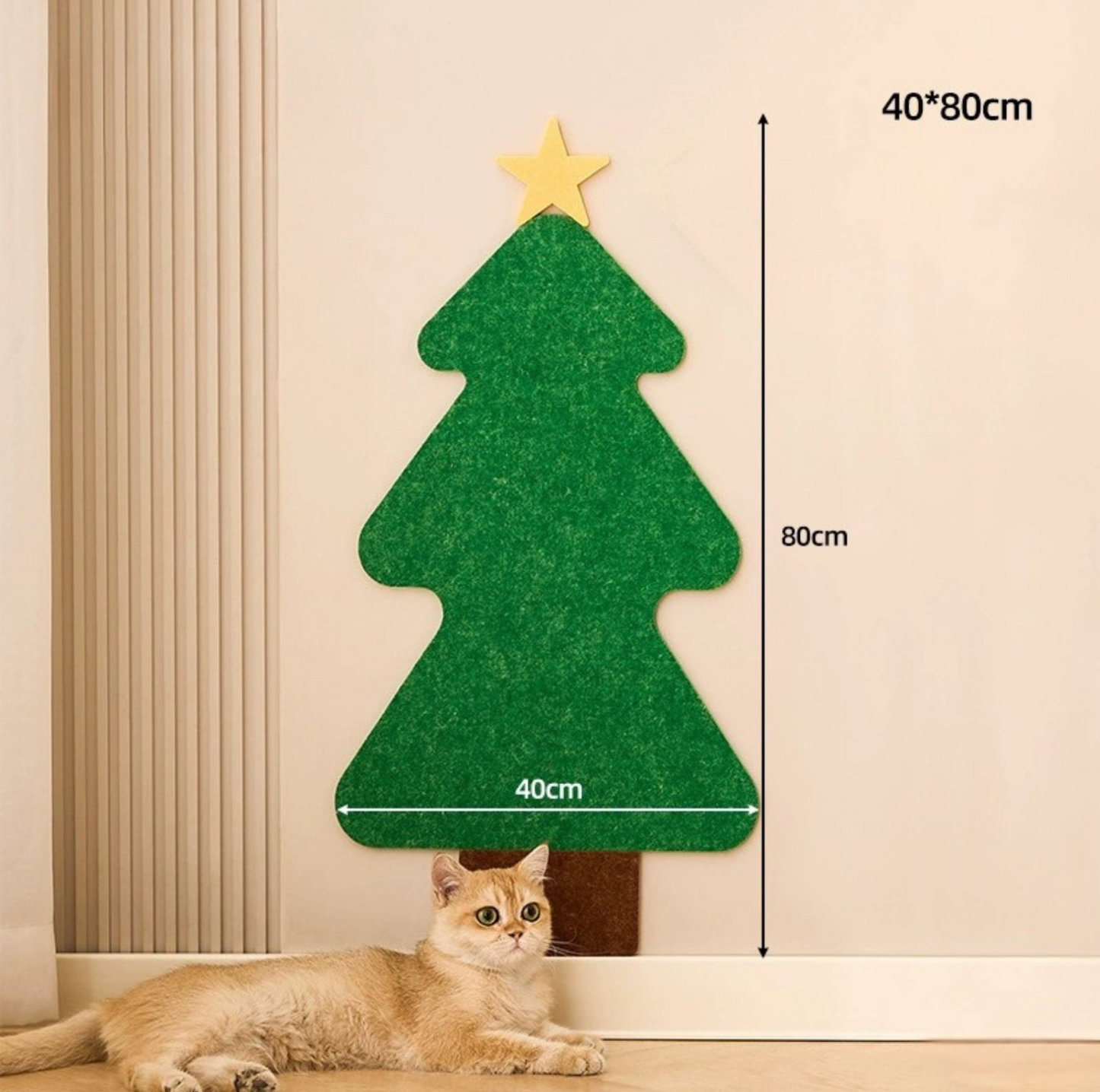 Cartoon Felt Wall Cat Scratching Mat