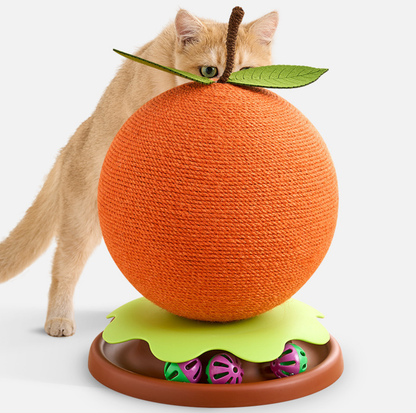 Sisal Ball Cat Scratcher with Track Toy