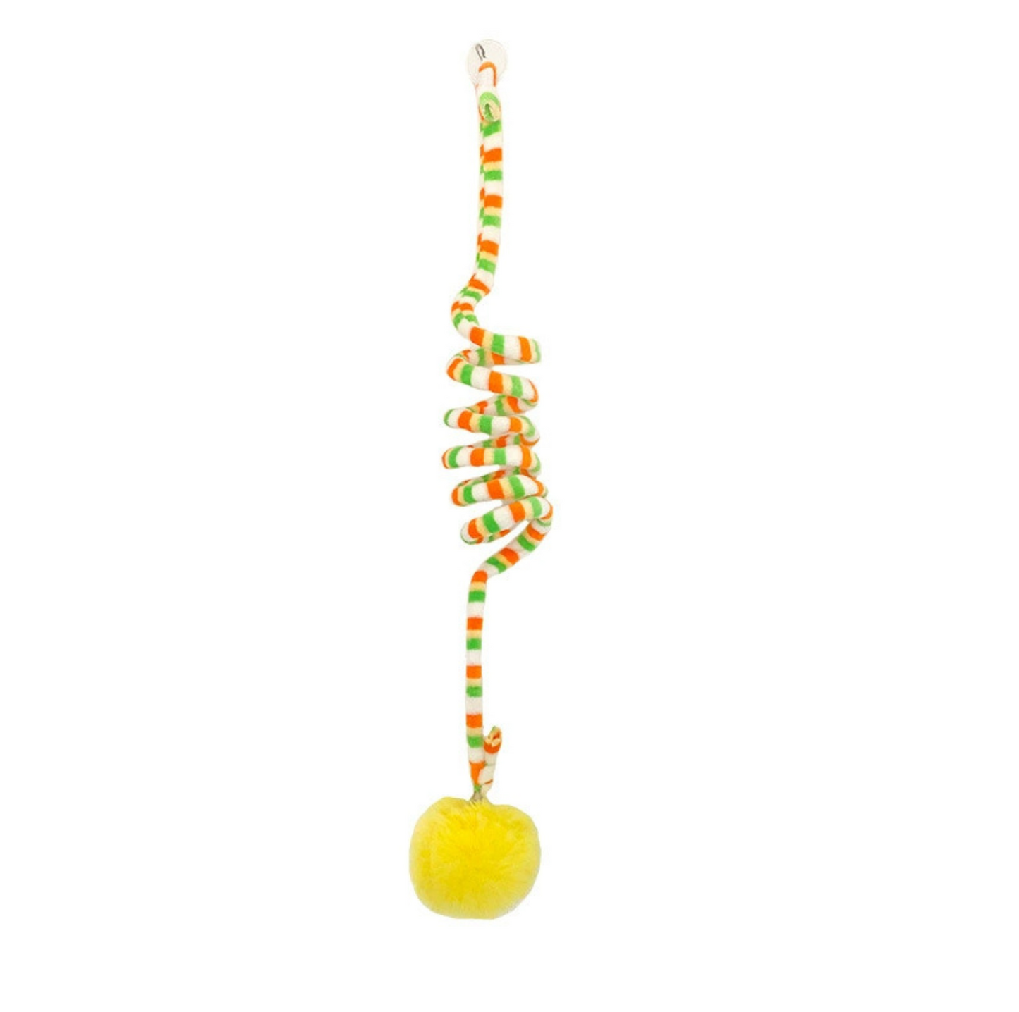 Hanging Elastic Cat Teaser Toy – Interactive Pom Ball with Suction Cup