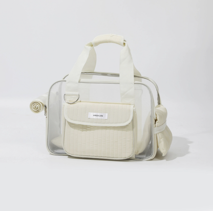 Quilted Mesh Pet Carrier Bag with Shoulder Strap - Up to 6 kg