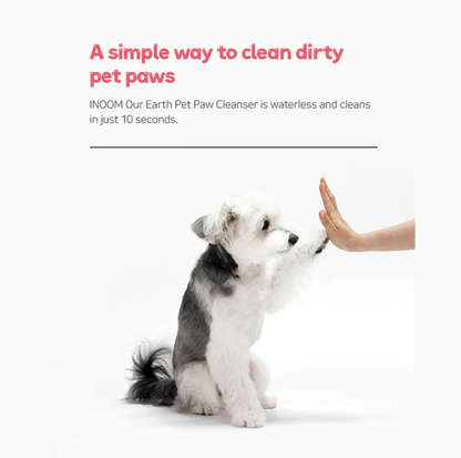 INOOM OUR EARTH Plant-Based Pet Paw Cleaner – Vegan, Cruelty-Free