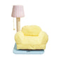 PurLab Multifunctional Cat Lounge - Cozy Sofa Style Cat Bed & Scratch Post