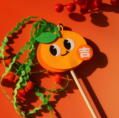 Lucky Fruit Interactive Cat Wand (Apple / Orange)
