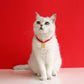 Adjustable Red Cord Pet Collar with Chinese Wishes Pendants