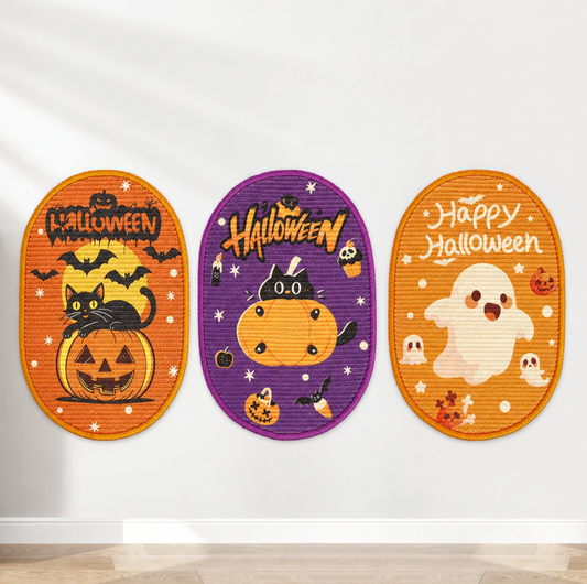 Halloween Self-Adhesive Sisal Cat Scratcher Mat