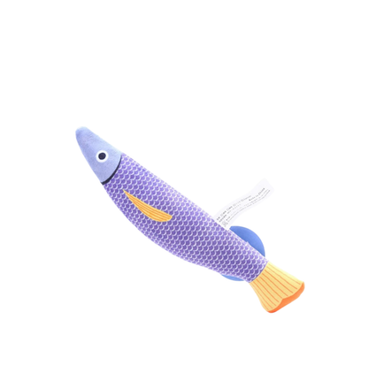 Fish-Shaped Catnip Cat Toy with Sound Box