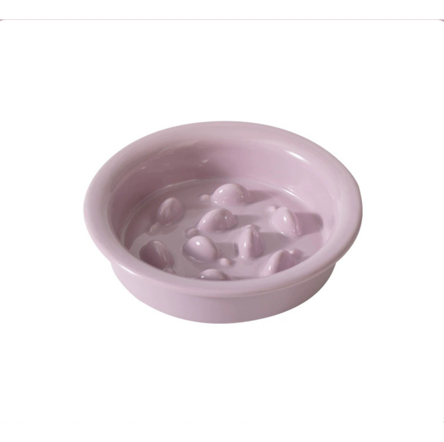 Little Fish Ceramic Slow Feeder Bowl for Cats & Small Dogs