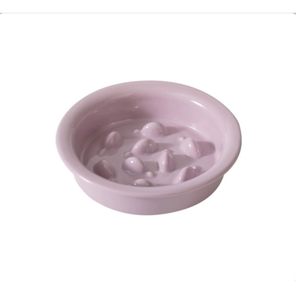 Little Fish Ceramic Slow Feeder Bowl for Cats & Small Dogs