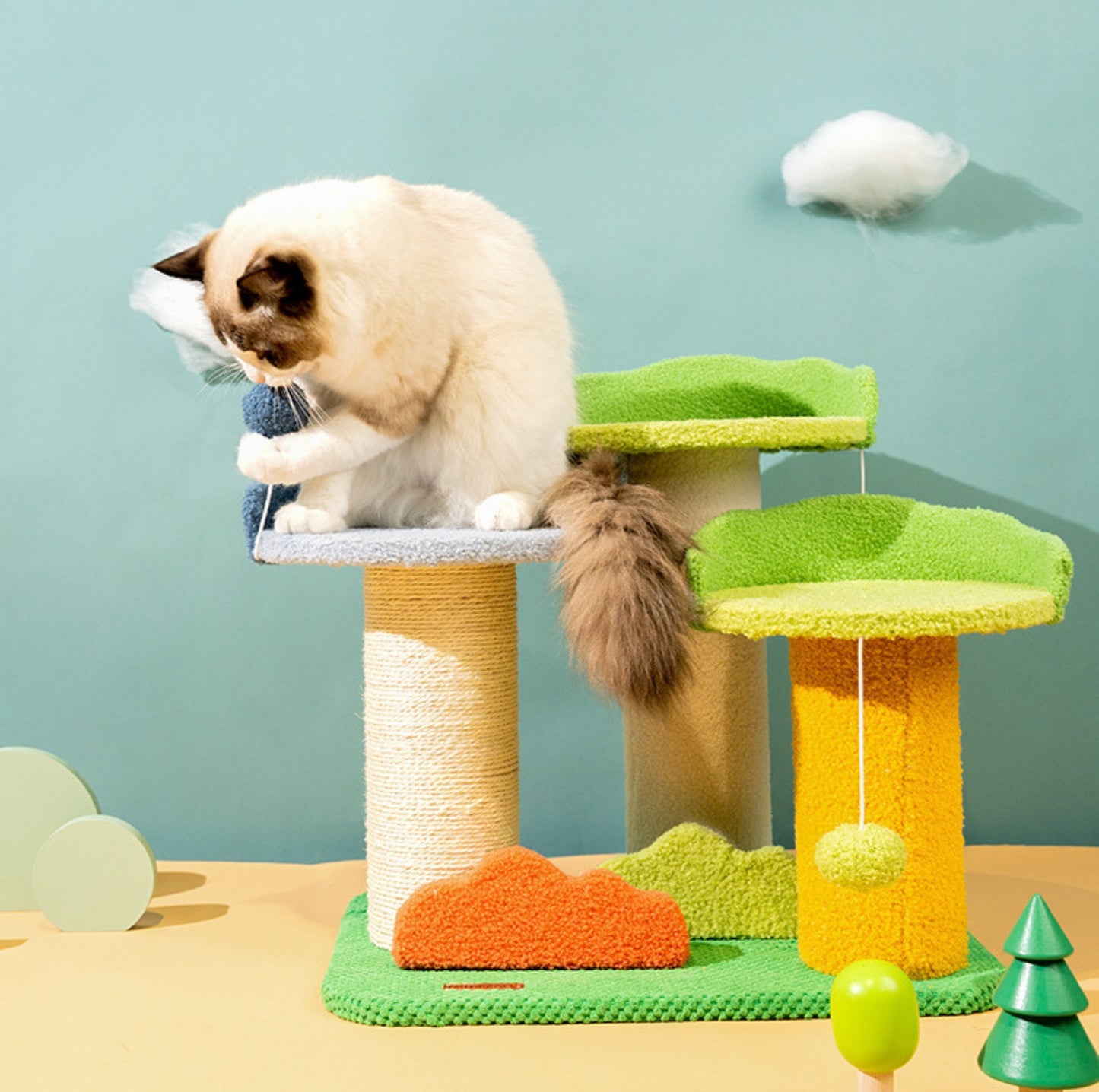 Baobab Inspired Multi-Level Small Cat Climbing Frame
