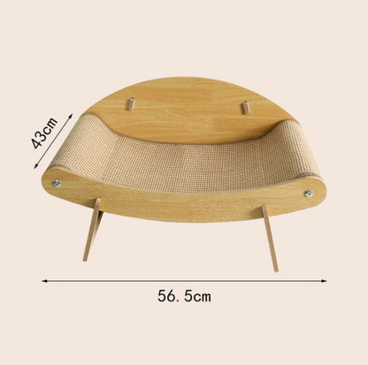 Multifunctional Crab Shaped Sisal Cat Scratcher Lounge