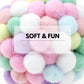 Colorful Plush Ball Cat Toys- Interactive Fun with Bells & Elastic