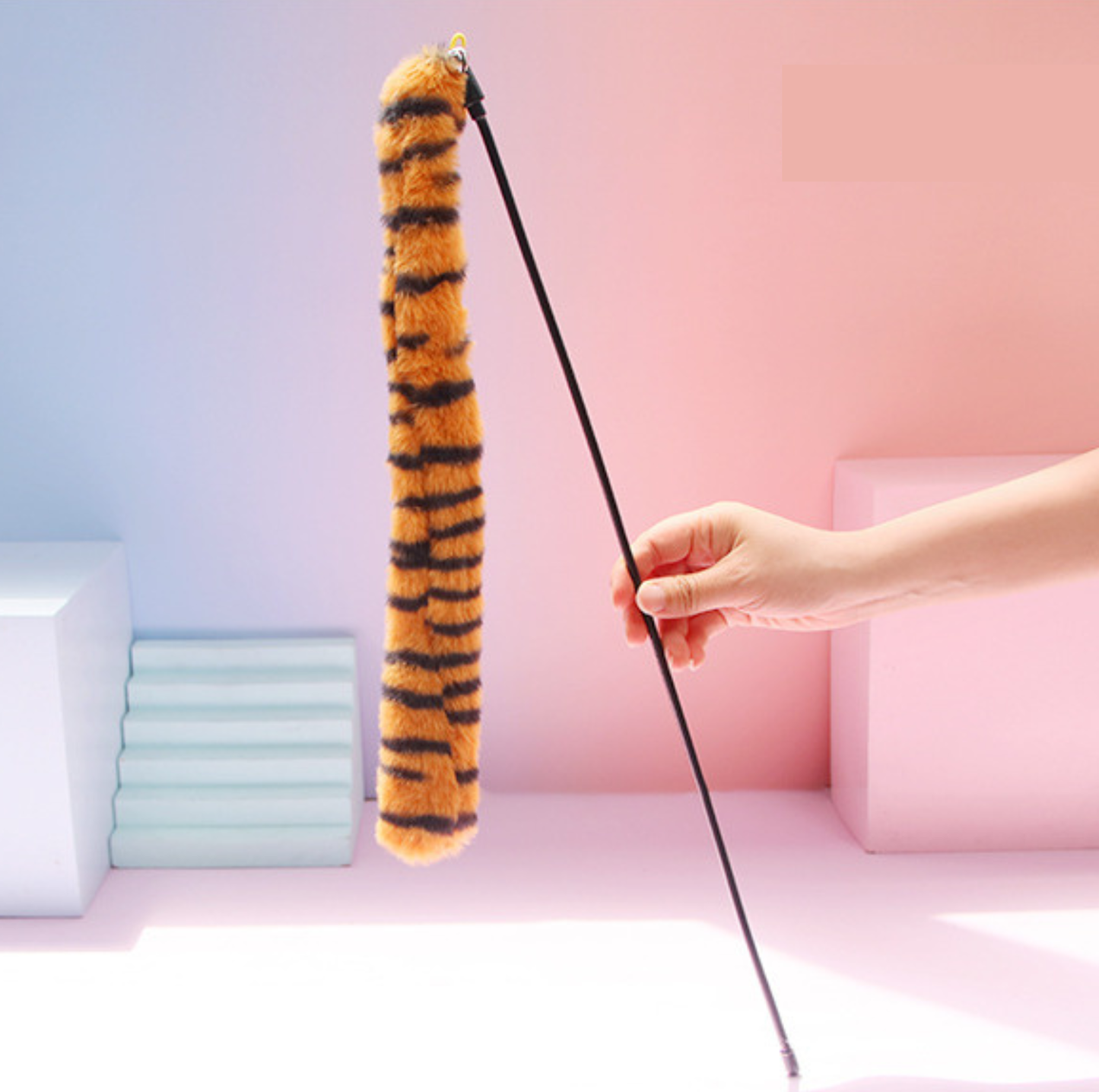 Fluffy Long Tail Interactive Cat Wand