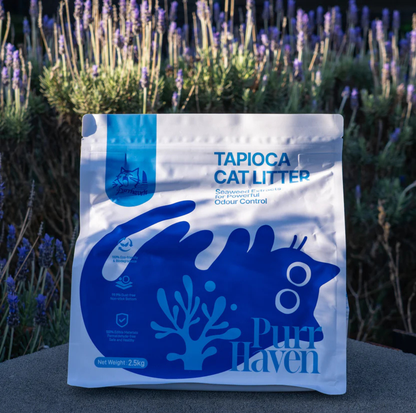 Purr Haven Tapioca Cat Litter 2.5kg - Dust-Free Clumping Formula