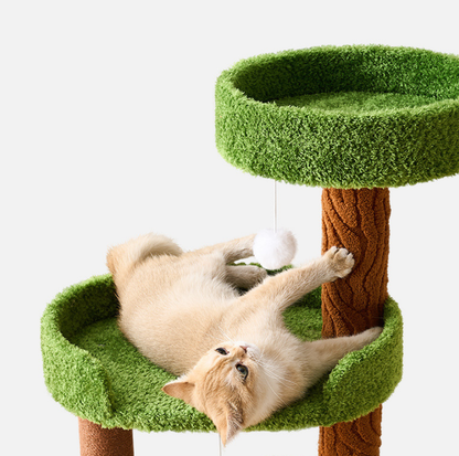 Jungle-Style 3-Level Small Cat Tree