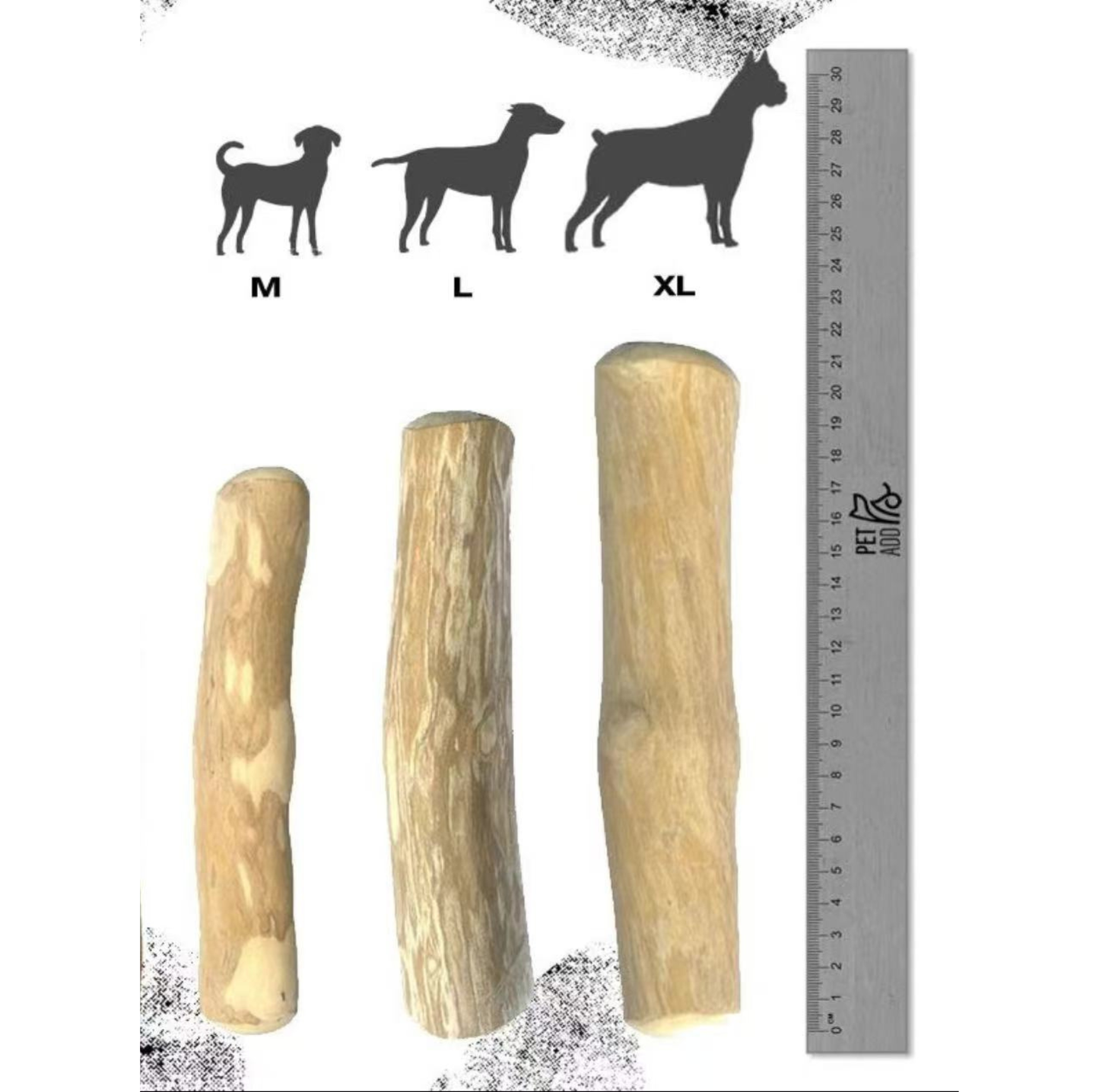 Natural Coffee Wood Dental Chew Stick for Dogs