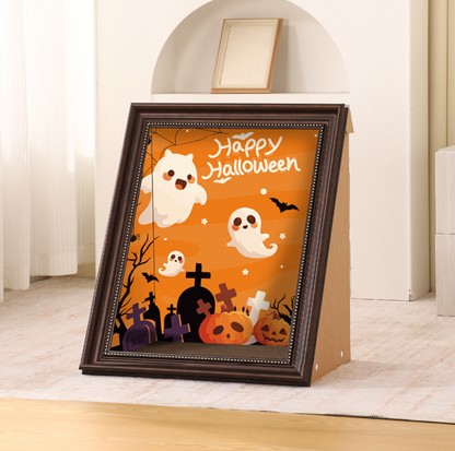 Halloween Framed Cat Scratcher House