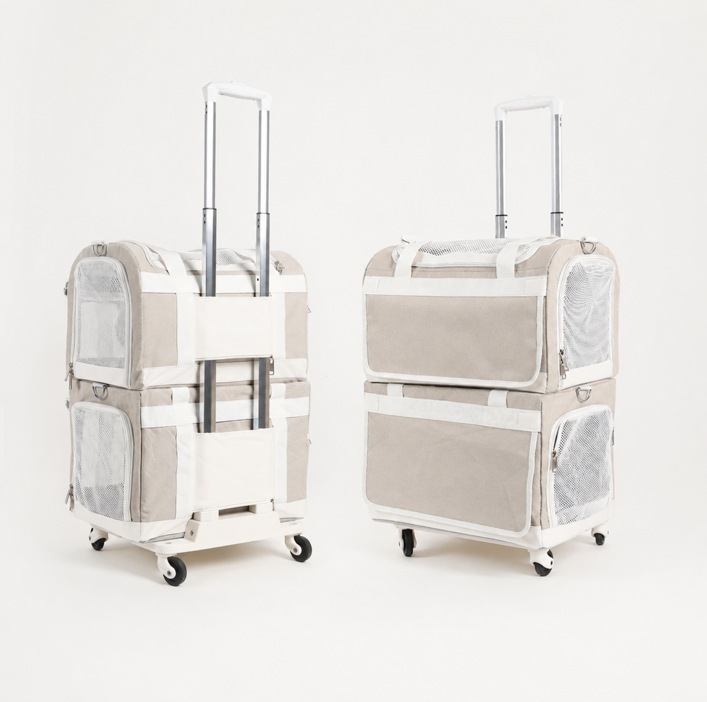 Double-Decker Detachable Pet Carrier Stroller