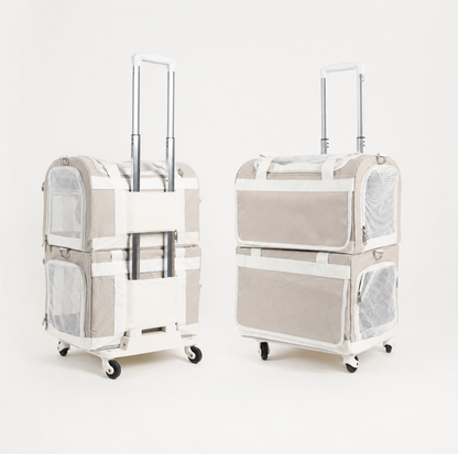 Double-Decker Detachable Pet Carrier Stroller