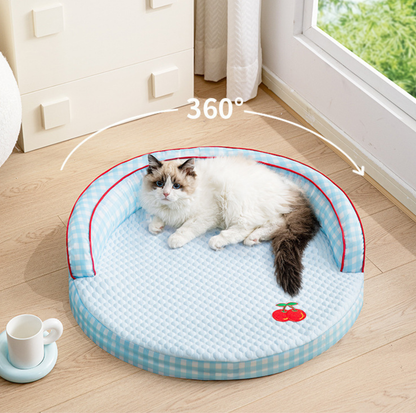 Summer Fruit Round Cool Feeling Pet Bed